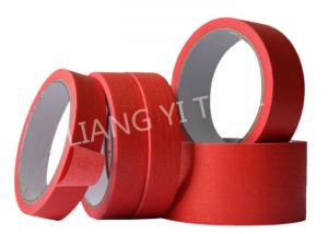 Wholesale Red Crepe Paper Paper Masking Tape Strong Holding Power / No Adhesive Residue from china suppliers
