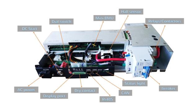 60S 50A Master Slave BMS lithium battery management system 192V BMS for lifepo4