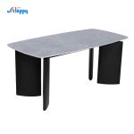 1750*850mm contemporary cut to size Ceramic top Dining Table, KD,metal base