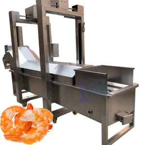 Wholesale Commercial continuous automatic shrimp cooking and heating steam blanching machine Fish and shrimp vegetarian dishes from china suppliers