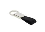 Carbon Fibre Leather Key Chains Metal PU Braided Leather Keychain Snap Hook