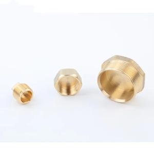 Wholesale BSP NPT Copper Male End Union Brass End Cap Union For Pipe Fitting from china suppliers