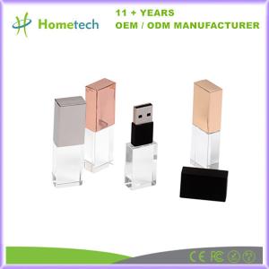 Wholesale Fast Speed Glass Crystal USB Flash Drive 8GB 16GB 4GB Transparent USB Flash Drive from china suppliers