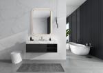 Hotel Silver Lenses Backlit Touch Sensor Led Bathroom Mirror with Light and