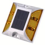 RoHS High Brightness 800 Meters Solar Powered Road Studs For Warning