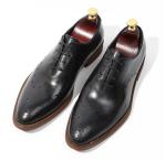 Handmade Patent Wedding Mens Leather Dress Shoes Oxfords Style With Black