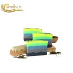 Colorful Scented Natural Body Soap Bar With Box Packaging Eco Friendly
