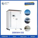 LiFePO4 lithium Ion Solar power plant commercial and industrial 200KWH outdoor