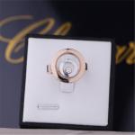 China Jewelry Factory Made Chopard HAPPY SPIRIT RING in 18K ROSE GOLD and WHITE