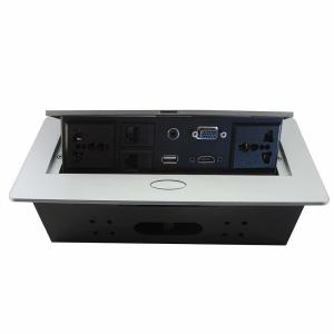 Wholesale Desktop Pop Up Electrical Sockets , 3.5 Audio Pop Up Desk Outlet Multimedia from china suppliers