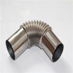 Glossy Stainless Steel Sanitary Pipe Fittings , 90 Degree Steel Pipe Elbow