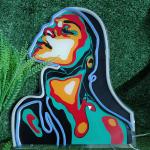 Wall Decoration Custom Neon Signs Silica Gel Acrylic Material Hanging Installati
