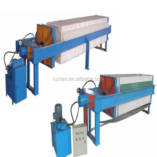 5.5kw Semi-automatic Hydraulic Plate and Frame Sludge Oil Filter Press Machine