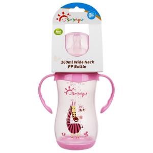 Wholesale 9oz 260ml PP Wide Neck Arc Baby Feeding Bottle Phthalate Free from china suppliers