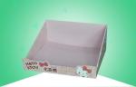 Recyclable Cardboard Counter Display For Promoting Hello Kitty Makeup Cotton