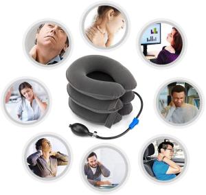 Wholesale Adjustable neck collar soft blue/grey/red/purple cervical pillows from china suppliers
