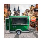 Galvanized Mobile Food Truck Trailer with 110V/220V/380V Voltage and Wheat