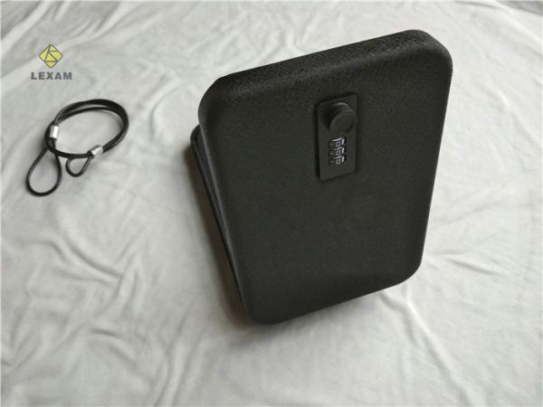 Digital Codes Portable Handgun Safe Steel Cable GV25BK Xombination Reset