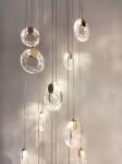 Modern Villa Apartment Living Room Crystal Long Staircase Pendant Lamp With