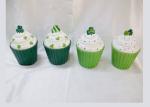 Hand Painted Ceramic Cupcake Jar , Patrick Design Ceramic Covered Jar Dolomite