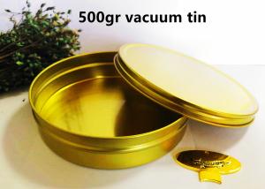 China Vacuum Empty Caviar Tin Can Food Grade Packaging 500g on sale