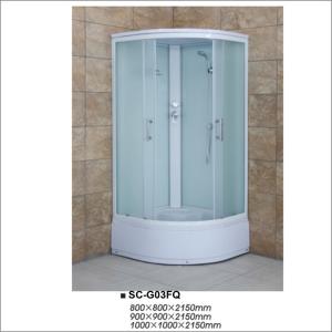 Wholesale Home / Hotel Bathroom Shower Enclosures with Tempered Fabric Glass Sliding Door from china suppliers