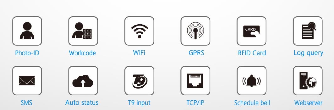 Multimedia WIFI Biometric Employee Fingerprint Time Attendance System With Card Reader