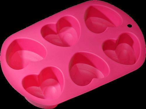 Silicone manufacturer Silicone baking tools 6 cups heart shaped silicone mold SB
