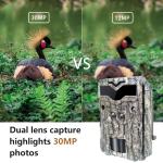KW698A hunting trail camera dual-lens 2-sensors scouting camera 4K game camera