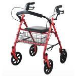 Four Wheels Aluminum Medical Folding Wheelchair Rollator Walker