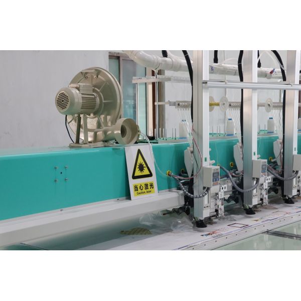 Computerized Laser Cutting Embroidery Machine 15 Heads Cord Embroidery Machine