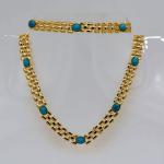 Korean Fishbone chain New Trendy Suitable for men and women Jewelry 18K Real