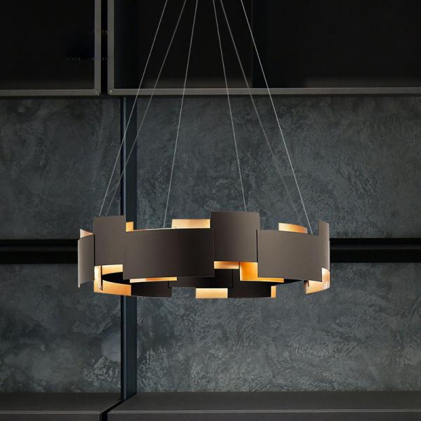 Art Deco Led Pendant Lights Living Dining Room round Moderne Oval LED Chandelier