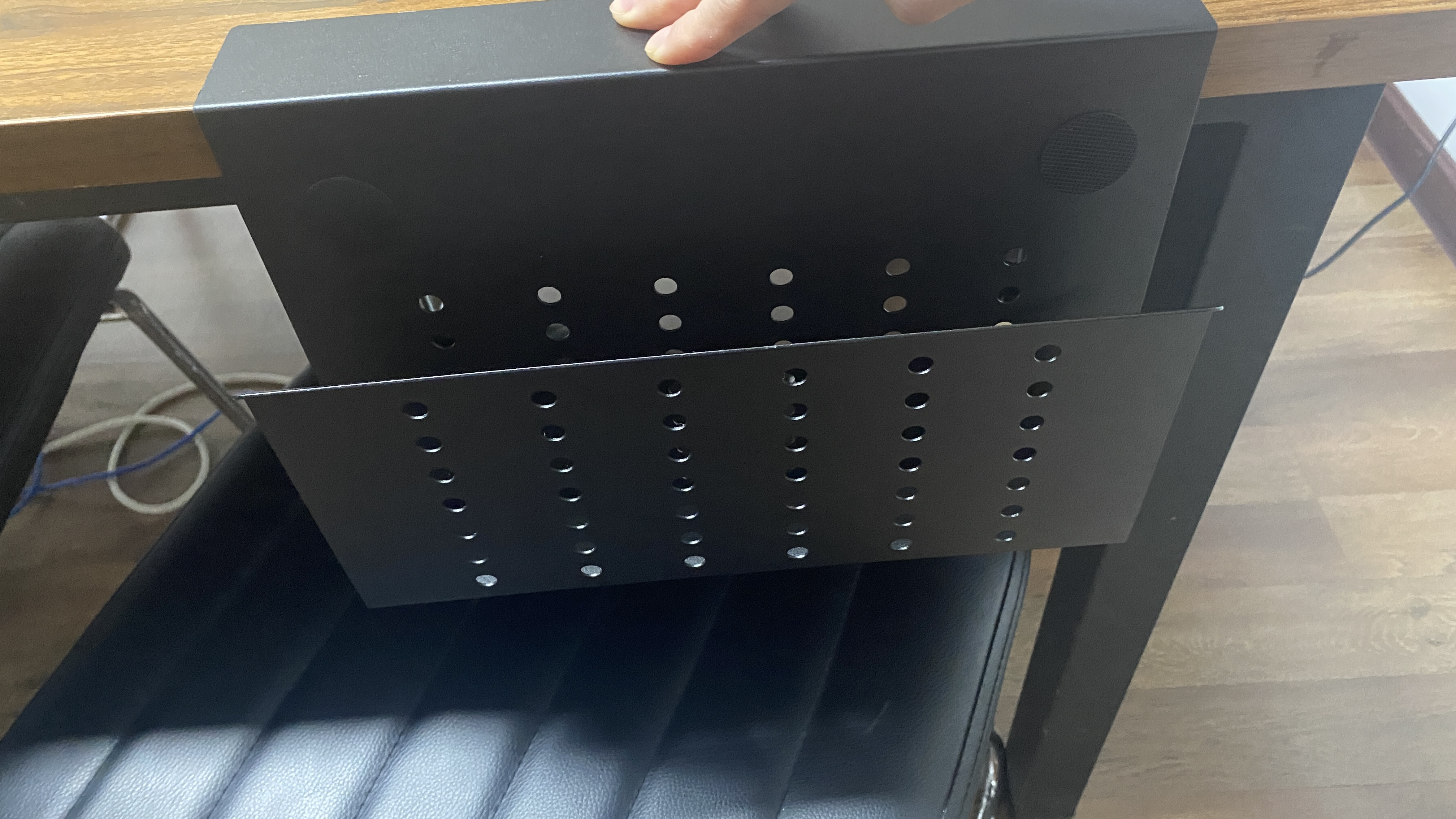 Metal Cable Tray for Under Desk Cable Organization Punch-Free Clamp on Newest Design