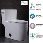 Csa Certification Siphonic One Piece Toilet Round Bowl Flushing Side Holes
