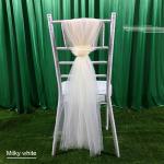 Hotel Celebration Organza Polyester Chair Back Cover