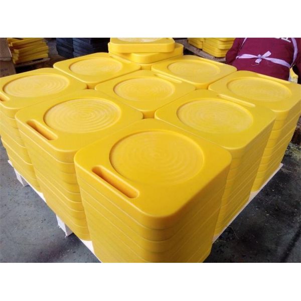 High Density Polyethylene Plastic Pump Crane Outrigger Pads HDPE Trailer Jack Plate