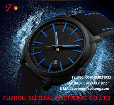 wholesale Silicone watch with alloycase and custom logo Men's watch movement