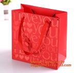 white craft paper rope handle paper shopping bags wholesale, high quality retail