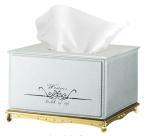 Home Decor Small ABS Sliver Square Tissue Box Cover