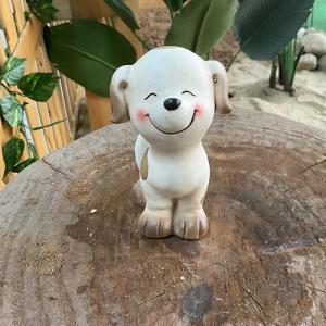 Wholesale Custom Pottery Garden Ornaments Handmade Puppy Ceramic Garden Decor from china suppliers