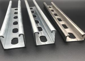 Wholesale Construction Custom Size 41x41x2.5mm Zinc Plated Slottted Unistrut Strut Channel from china suppliers