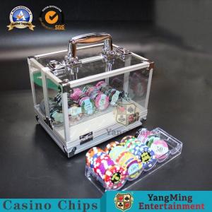 China Aluminum Alloy 600 Pieces Texas Clay Portable Chip Box Poker Club Round Anti-Counterfeiting Chip Coin Storage Case on sale