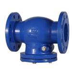 Industrial Horizontal Ball Check Valve For Sludge Pump / Low Pressure Drop Check
