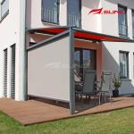 Outdoor Residential Or Commercial Zip Track Blinds With Aluminium Alloy Side