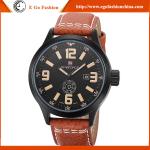 Oversize Big Wristwatch Low MOQ China Watch Supplier Genuine Cow Leather Watch