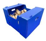 Plastic Turnover Box PP Corrugated Sheet Hollow Fruits And Vegetables Moving