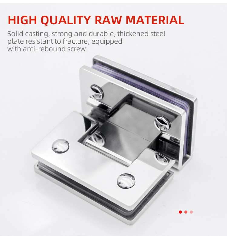 Stylish Modern Design Glass Door Hardware for Glass to Glass Shower Door Pivot Hinges