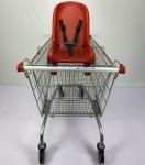 240L European Supermarket Style Metal Shopping Trolley With Large Capacity