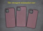 Rubber Ring Camera Protection Twill Style Real Aramid Fiber Phone Case For